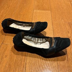 Black suede Tod’s drivers with soft sole